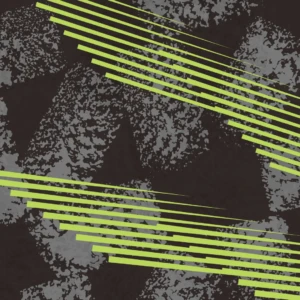 Sharp yellow lines dash across a textured dark base, capturing the fast pace and energy of street sports.